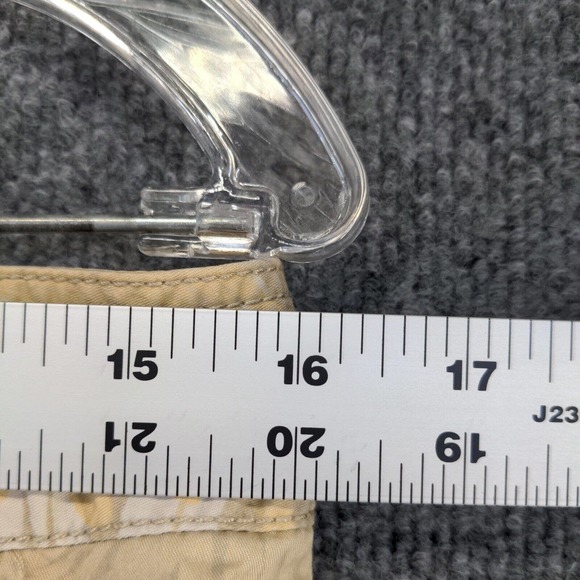 Merona Womens Cargo Skirt Yellow Tan Size 10 Cotton Pockets Palm Pattern - Picture 6 of 12